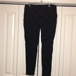 Black velvet pattern Jeggings